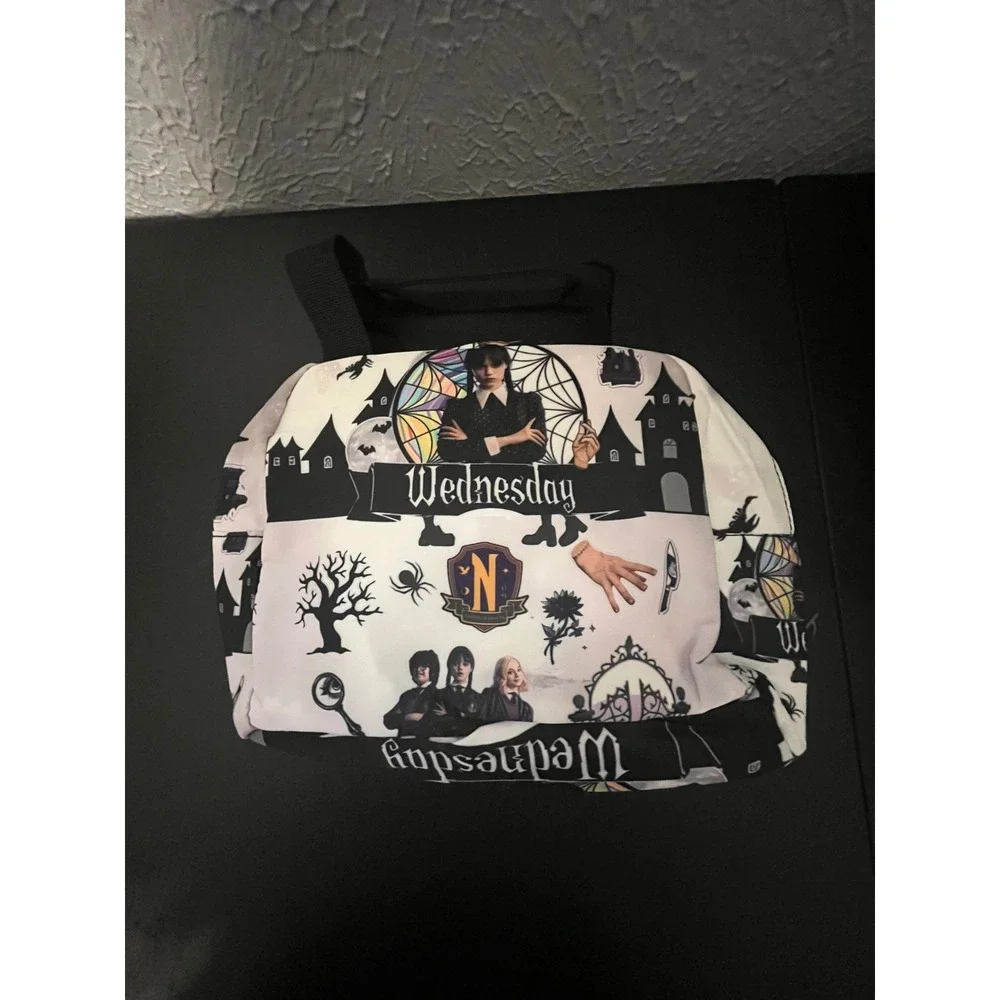 Wednesday Addams Netflix Series Insulated Lunch Bag Gothic Nevermore Academy